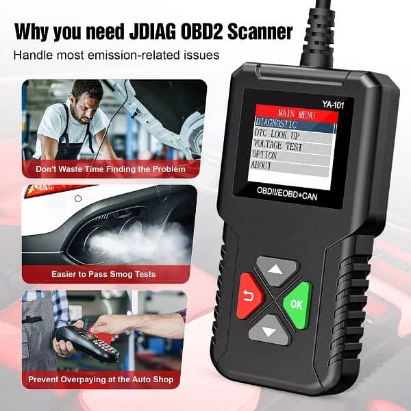 Kingbolen YA101 Ediag Car OBD2 EOBD Code Reader Automotive 1