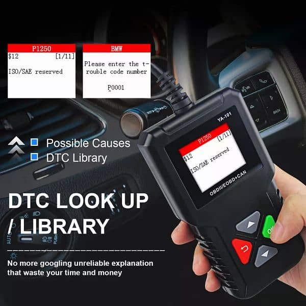 Kingbolen YA101 Ediag Car OBD2 EOBD Code Reader Automotive 7