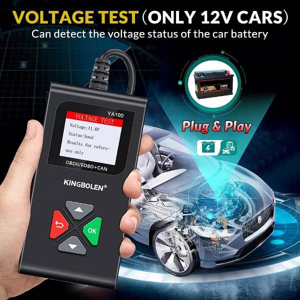 KINGBOLEN YA100 Enhanced Obd2 Scanner, Check Engine Read Code 4