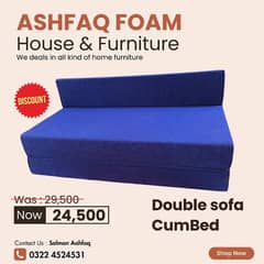 | Sofa set | Single sofa cum bed |Double Sofa cum bed |