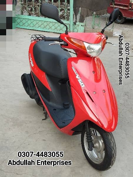 49cc Address V50G recondition Japanese petrol Scooty for sale 1