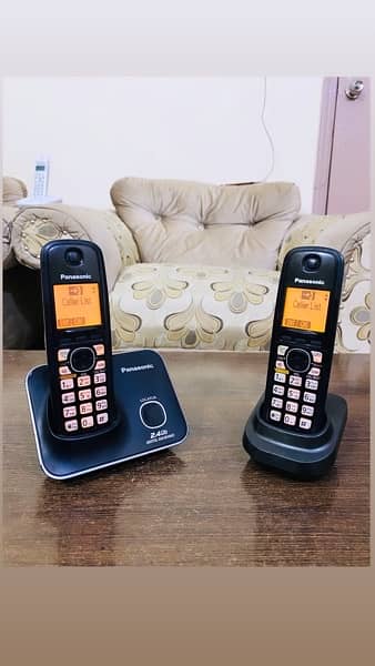 panasonic double line cordless phone 0