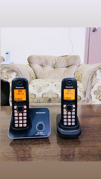 panasonic double line cordless phone 2