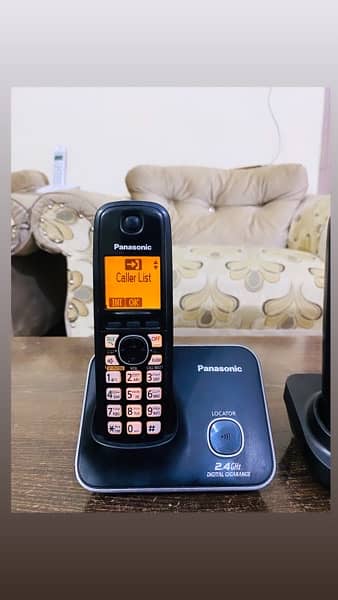 panasonic double line cordless phone 5