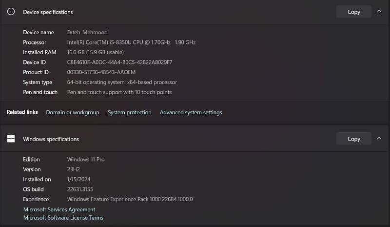 Lenovo X380 Yoga i5 8th gen 16-256 4