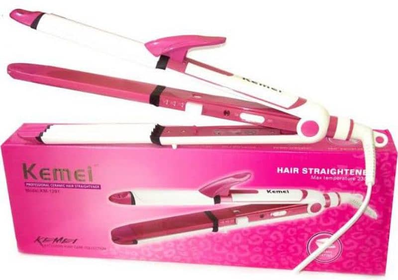 kemei  km-1291  3 in 1 Professional Hair Straightener (Brand New) 0
