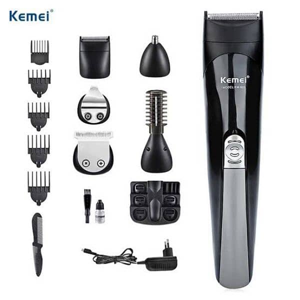 Kemei Beard & Hair Trimmer 11 in 1 Grooming Kit , Trimmer, Shaver 2