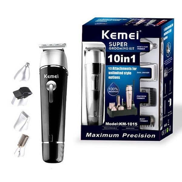 Beard trimmer, Hair Trimmer, Shaver Shaving Machine kemei 10in1 (1015) 1