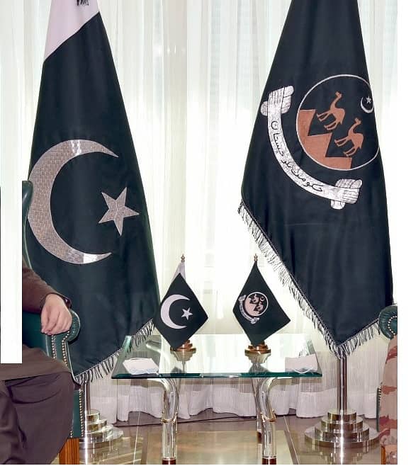 Balochistan Govt Flag & Golden pole, Table Flag , Outdoor Company Flag 1
