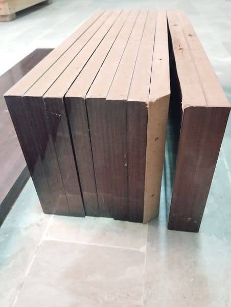 Wood Book Shelf Floor Standing Book Case - Brown 1