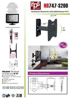 LED TV Wall Mount by NORTH BAYOU 0