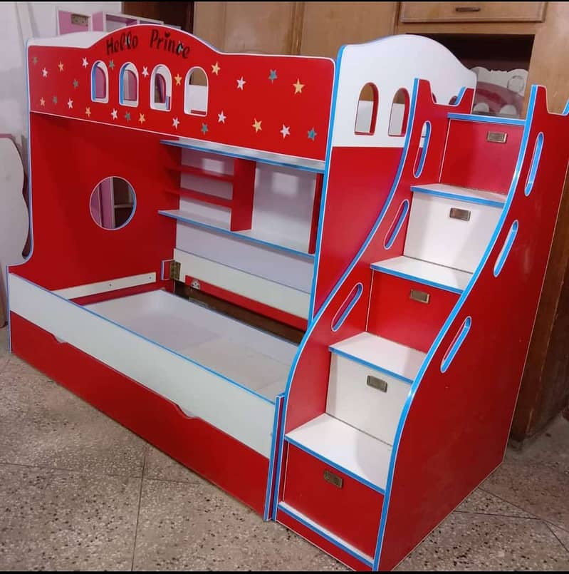 Bunk bed / kids furniture / baby cot / kids bed / kids bunker bed 11