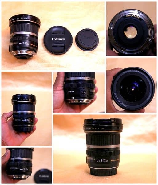 Canon lenses 50mm stm, 10-22mm,55-250mm,75-300mm sigma/Tamron 70-300 2