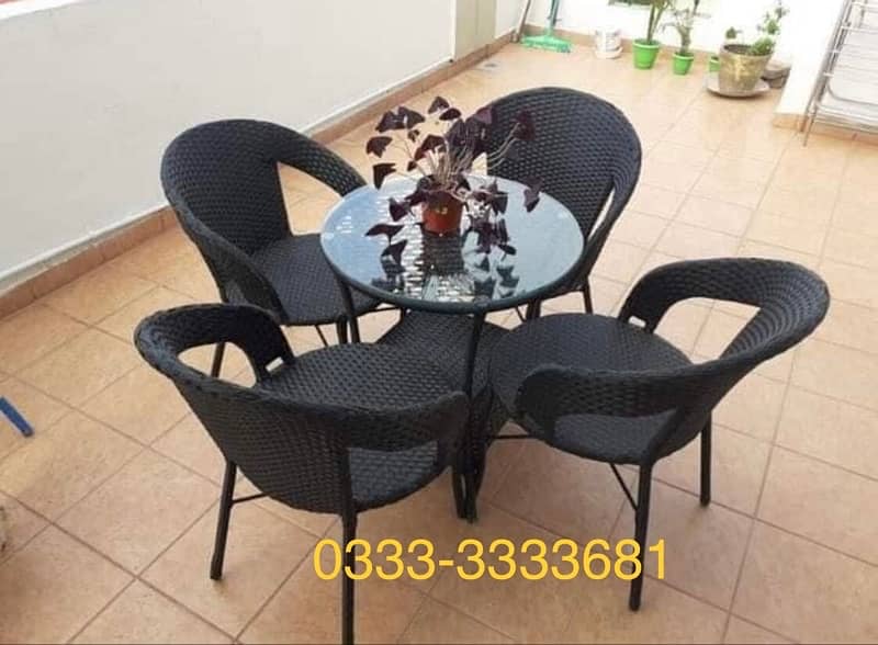 Rattan Cafe Chairs Outdoor Furniture 4
