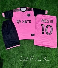 Messi Intermiami Club Football kit (Full sleeves T-Shirt + shorts)