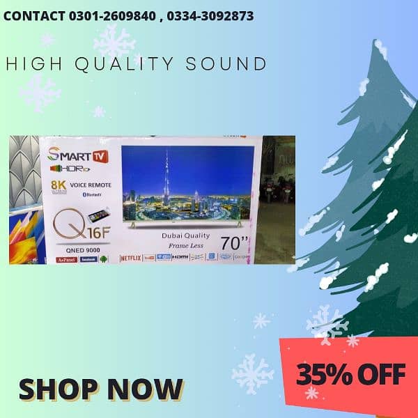 FREE DELIVERY FREE WALLMOUNT 24 INCH TO 100 INCH SMART LED TV CONTACT 4