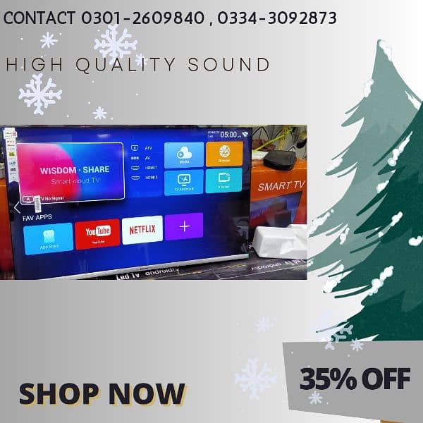 FREE DELIVERY FREE WALLMOUNT 24 INCH TO 100 INCH SMART LED TV CONTACT 5