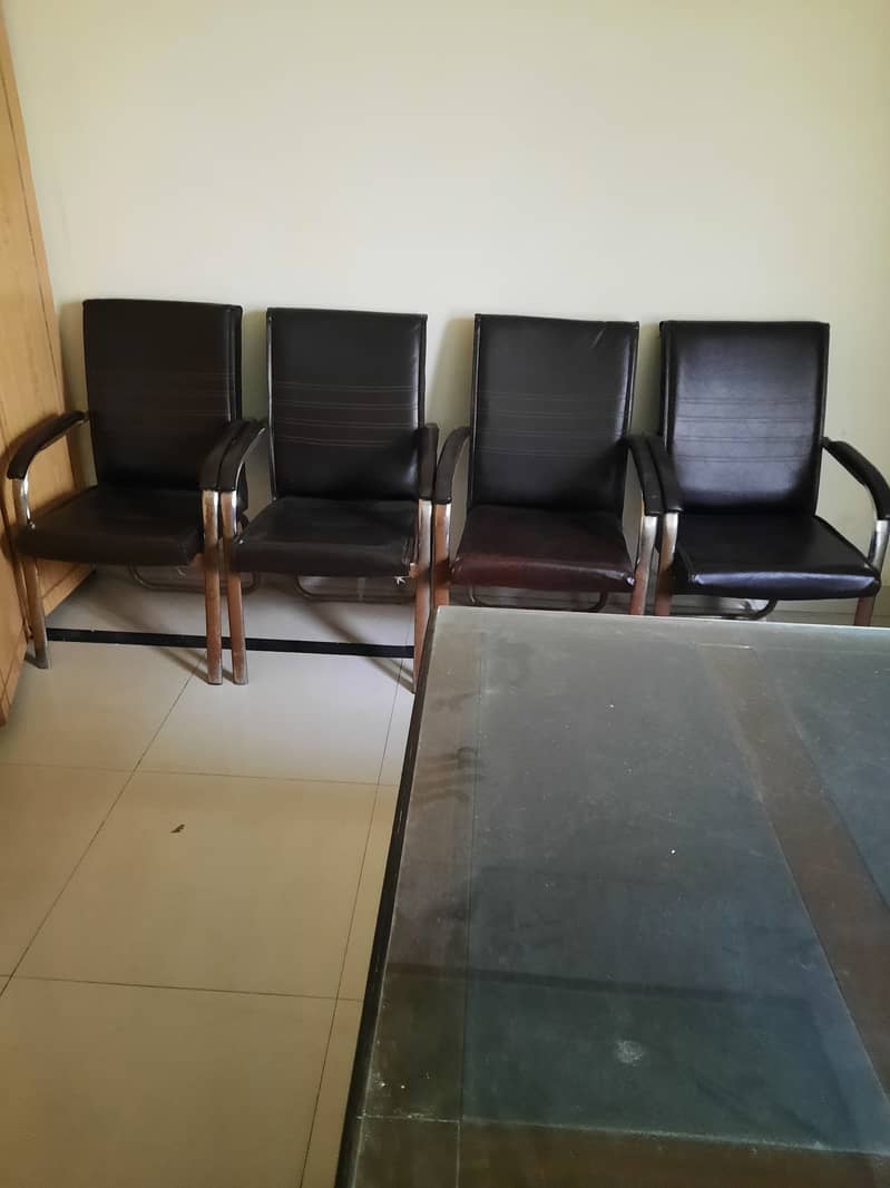 Office Executive Table and Visitor Chairs and Executive Chair 3