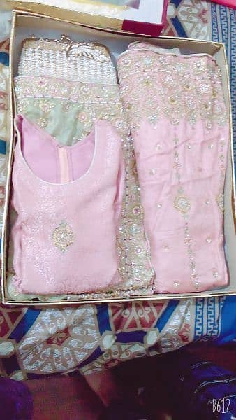 bridal suits available  bridal and waleema dress just one time use 4