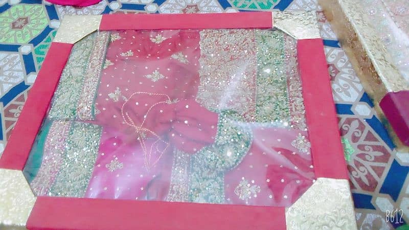 bridal suits available  bridal and waleema dress just one time use 8