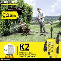 New) KARCHER K2 High Pressure Car Washer - 110 Bar with Foam Lance