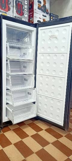 Upright vertical freezer