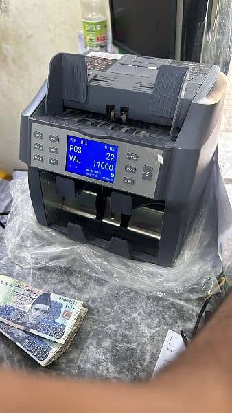 Cash counting machine, mix note packet counter fake detection Pakistan 13