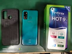Infinix Hot 9 with box charger 0