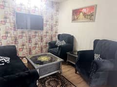 5 seater Black Sofa & bed for sale