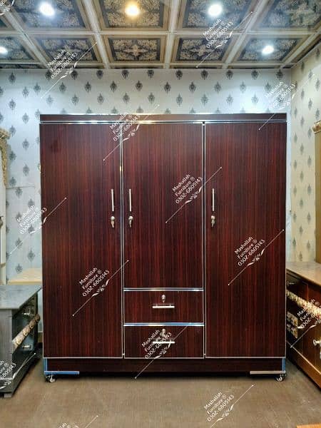 Turkish Style 3 Door Wardrobe | Three Door Safe Almari | Wardrobe 1