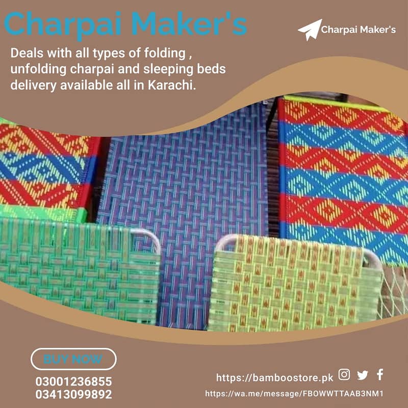 folding charpai/unfolding charpai/sleeping bed/iron charpai in karachi 7