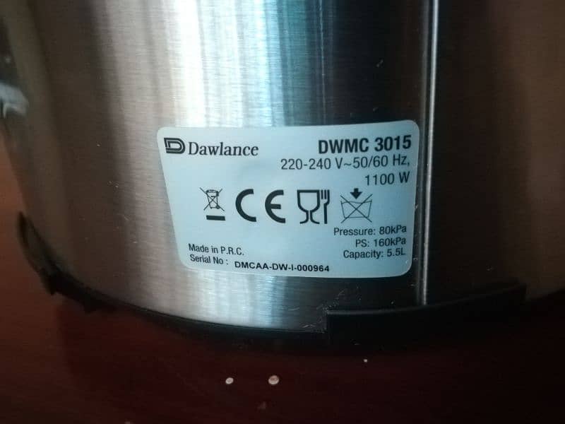 Dawlance DWMC 3015 electric multi cooker 5