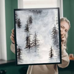 "Misty Mountain" Canvas Painting