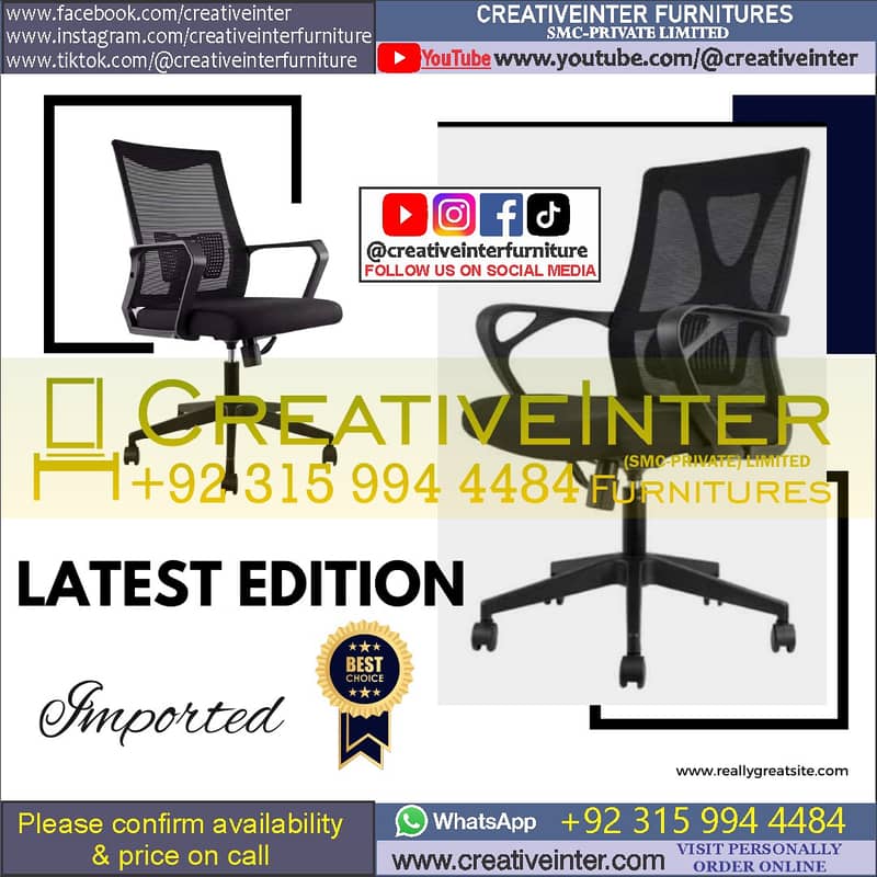 Staff Office chair laptop computer chair sofa working desk Study table 16