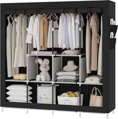 Canvas Portable Large Wardrobe Free Standing Clothes Storage