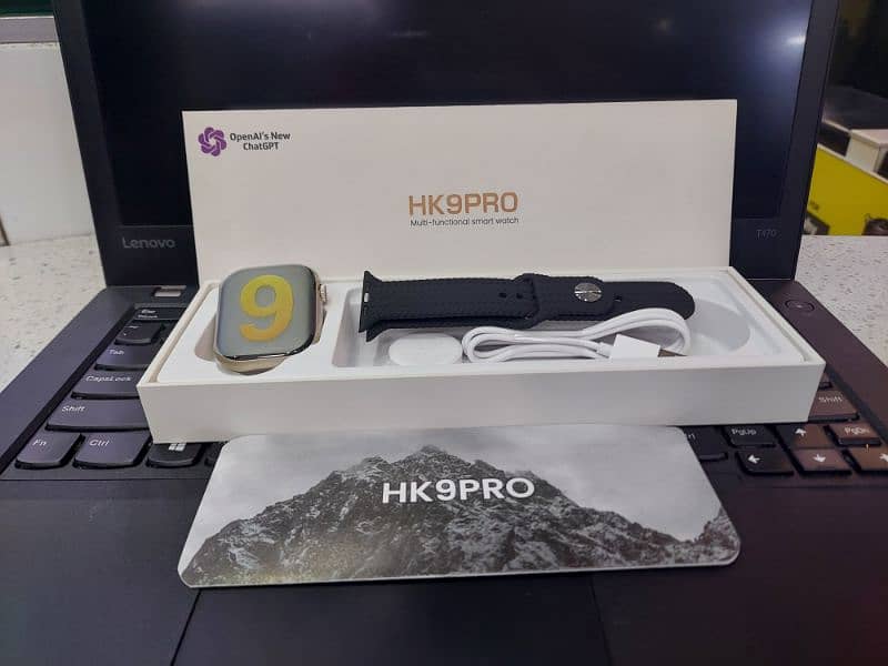 Hk9 Pro 2nd Gen Original AMOLED Display| 90Hz refresh rate Apple watch 1