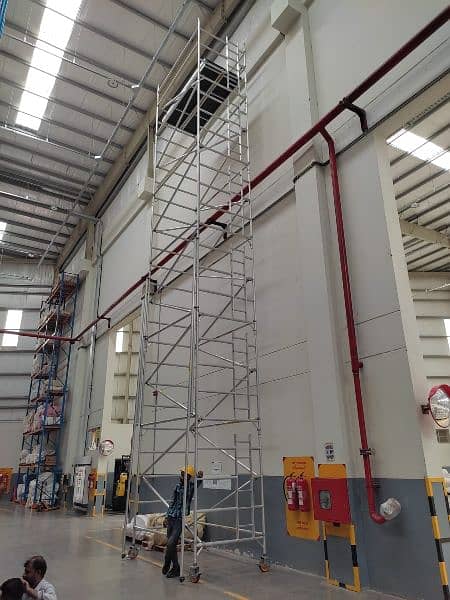 Aluminium Pak  Scaffolding Double Width Mobile Tower Fall Ceiling 9