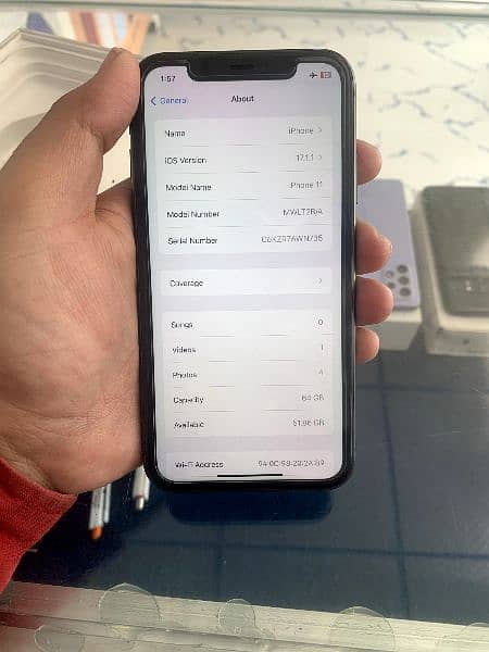 Iphone 11 Non Pta Factory Unlock Battery Health 84%64Gb with Box 7