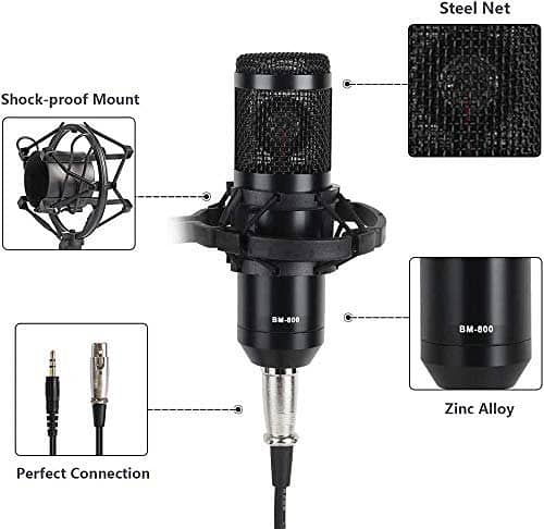 Complete kit V8 Sound Kit & Bm 800 Condenser Microphone - Home Studio 6