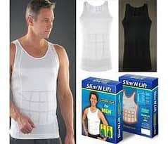 [BODY SHAPER) “Slim N Lift Slimming Vest”(White , Black) M, L, XL, XxL