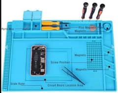 Silicon Repair Mat 45*30cm 4 Magnet Box thickness 7mm