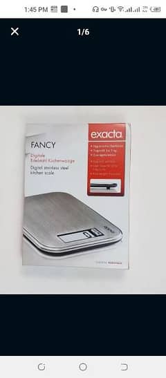 Fancy Exacta digital stainless steel kitchen scale