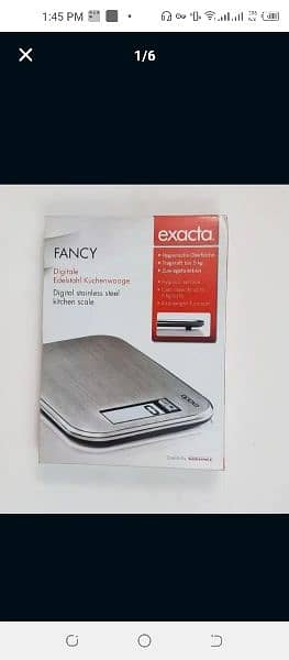 Fancy Exacta digital stainless steel kitchen scale 0