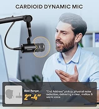 Dynamic Microphone, Podcast Recording Microphone,Vocalist YouTuber Mic 1