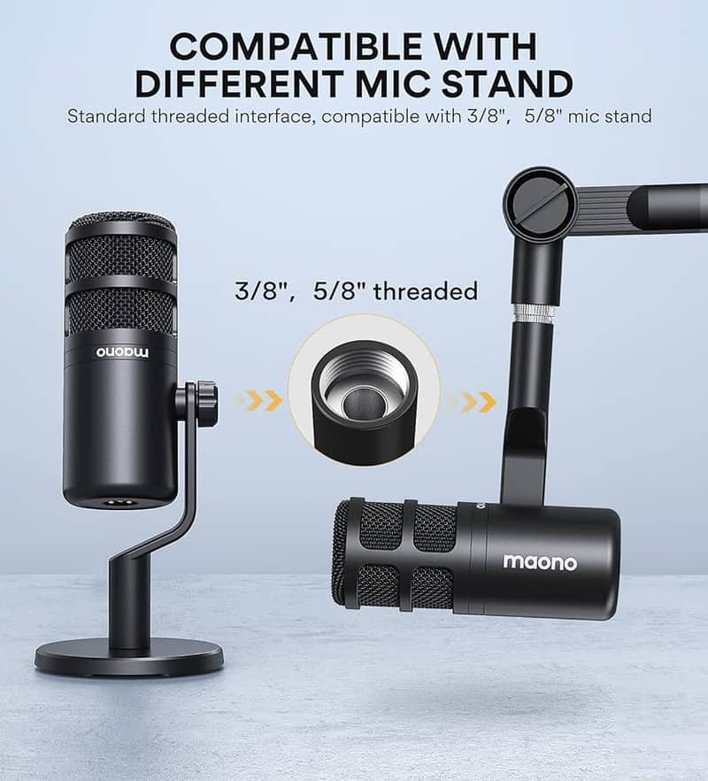 Dynamic Microphone, Podcast Recording Microphone,Vocalist YouTuber Mic 3