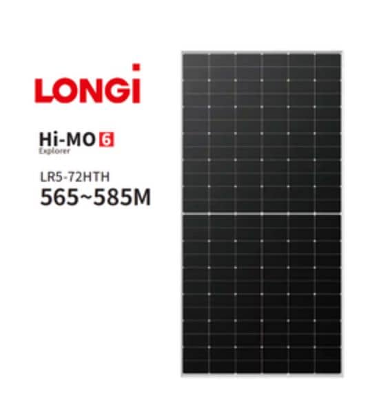 Longi Himo 6 580 watt Solar Panel with 25 years warranty 2