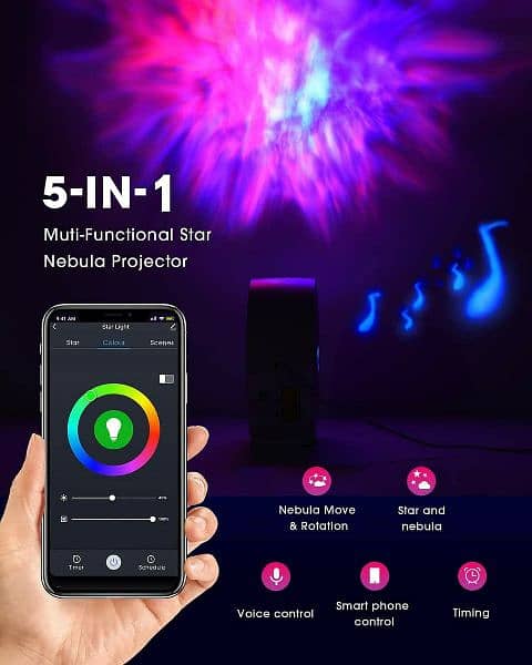 Smart starry projector lamp 1