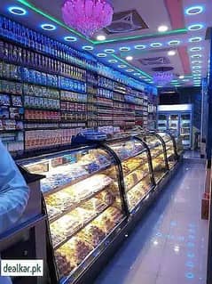 Heat And Chilled Bakery Counter Display/ all display counter sale 0