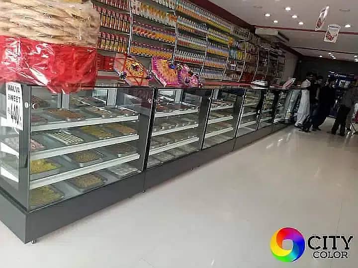 Heat And Chilled Bakery Counter Display/ all display counter sale 17