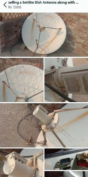 selling a setlite dish antenna along with an LNB and a receiver. 6